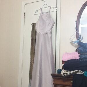 Mori Lee Madeline Gardner Silver Bridesmaid Dress